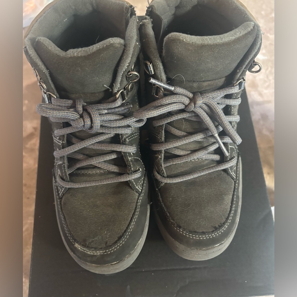 Kids Dark Gray Boots